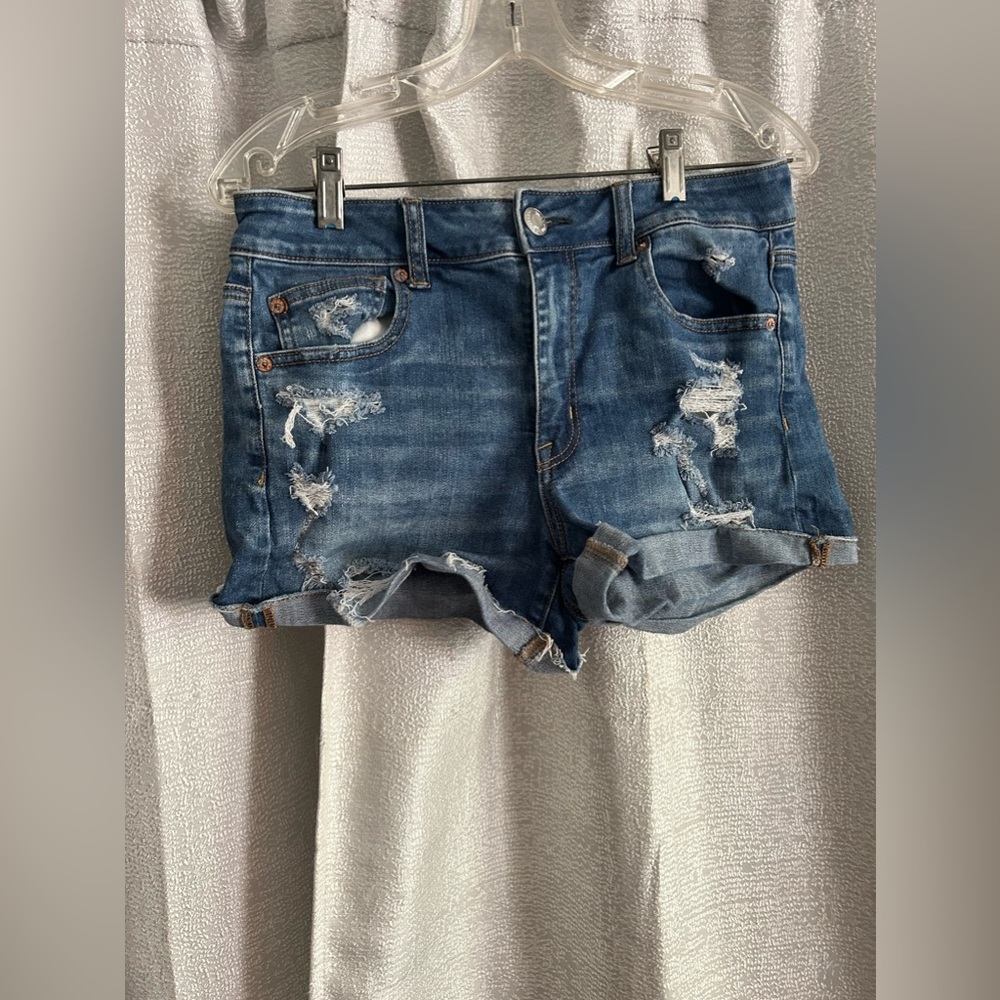 american eagle denim shorts
